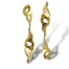 TWIST STICK GOLDEN EARRINGS-BACK IN STOCK