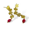 YAN RED RUBY EARRINGS