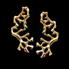 NEW CORALS GOLD EARRINGS