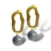 GREY QUARTZ GHANA EARRINGS