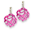 BIG KAHOONA HOT PINK HOOP EARRINGS-BACK IN STOCK